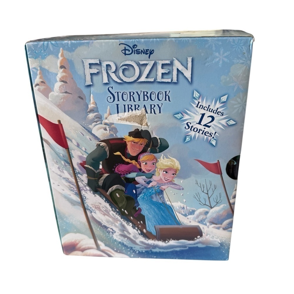 Disney Frozen Storybook Library 12 Hardcover Story Books Boxed Set New Age 3 up